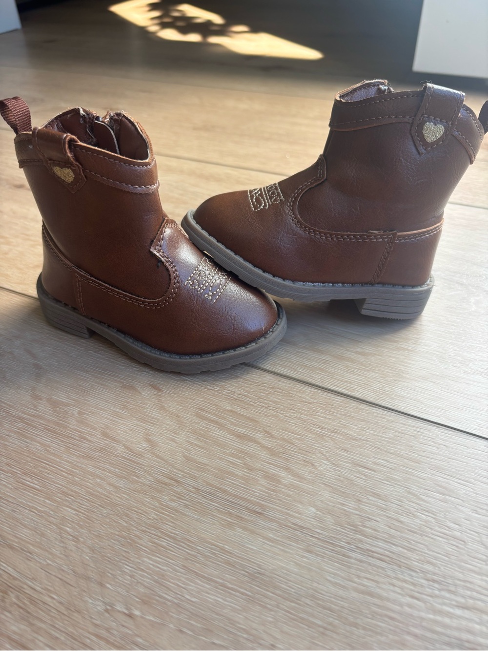 Carter's Delilah Toddler Girl Cowboy Boots Brown Size 4